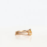 Jade Petite Wave Half Ring