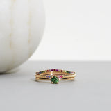 Finished: 24-Hour Auction! Rainbow Jade Petite Enough Ring