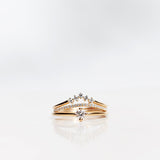 Finished: Jade Petite Wave Half Ring with Diamonds