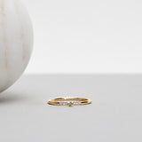 Finished: Tiny Little Sparkle Ring with Yellow Sapphire and Diamonds TWVS