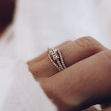 Finished: Jade Petite Wave Half Ring with Diamonds