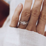 Finished: Jade Petite Wave Half Ring with Diamonds