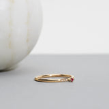 Finished: Tiny Little Sparkle Ring with Red Rubies and Diamonds TWVS