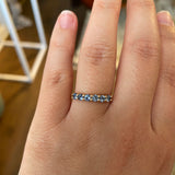 Finished: 24 Hour Auction! Mini Angel Ring with Light Blue Sapphires