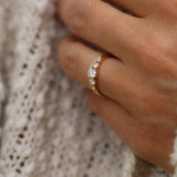 Diamond Dots Top Ring