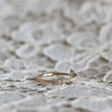 Astrid Top Covered Diamond Band - Mother's Ring