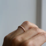 Astrid Top Covered Diamond Band - Mother's Ring