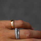 Amelia’s Minimalistic Baguette Brilliant Diamond Band - Top Covered