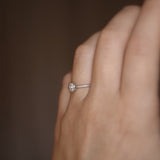 Finished: Antique Diamond Solitaire with an 0.40 CT Antique Diamond in White Gold