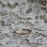 Astrid Top Covered Diamond Band - Mother's Ring