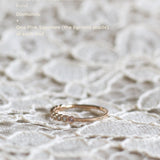 Astrid Top Covered Diamond Band - Mother's Ring