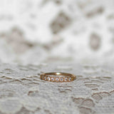 Astrid Top Covered Diamond Band - Mother's Ring