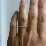 Astrid Top Covered Diamond Band - Mother's Ring