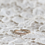 Astrid Top Covered Diamond Band - Mother's Ring