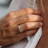 Curved Phoebe Marquise Ring