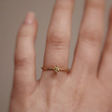 Finished: Not At All Tiny Ring with Yellow Sapphire