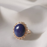 Judy's Night Sky Ring with Lapis Lazuli and Diamonds