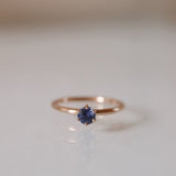 Finished: Classic Sapphire Solitaire Ring with 0.40 CT Cornflower Blue Sapphire