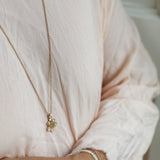 Petite GAIA Diamond Necklace Lock and Chain