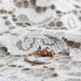 Edith Ring 1.0 CT with Champagne Diamonds