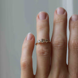 Edith Ring 1.0 CT with Champagne Diamonds