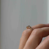 Edith Ring 1.0 CT with Champagne Diamonds