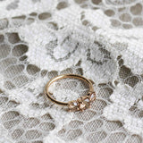 Edith Ring 1.0 CT with Champagne Diamonds