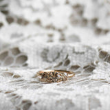 Edith Ring 1.0 CT with Champagne Diamonds