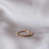 Mini Brigitte Ring with Chocolate Diamonds