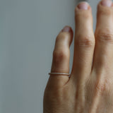 Jade Petite Ring with Diamonds - Half Covered (Showroom Ex)