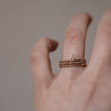 Finished: Lily Tiny Drop Ring with Diamond Drop and Brilliant Chocolate Diamonds