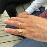Logan Ring with dark chocolate diamond
