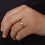 Low Set Not At All Tiny Diamond Ring