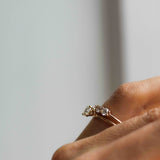 Low Set Diamond Solitaire Ring