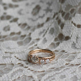 Low Set Diamond Solitaire Ring