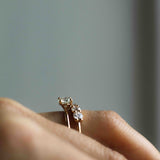 Low Set Diamond Solitaire Ring