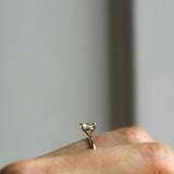 Low Set Diamond Solitaire Ring
