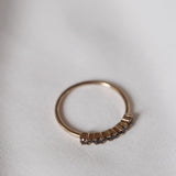 Mini Brigitte Ring with Dark Chocolate Diamonds