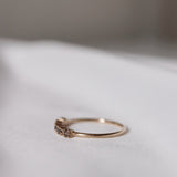 Mini Brigitte Ring with Dark Chocolate Diamonds