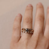 Mini Brigitte Ring with Champagne Diamonds