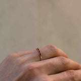 Mini Brigitte Ring with Rubies