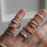 Unique! Mini Elise Ring with an Olive Green Sapphire and Chocolate Diamonds