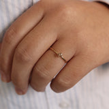Not So Tiny Diamond Ring with Chocolate Diamond
