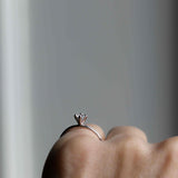 Start Bidding: Pre-Loved Not At All Tiny Diamond Ring i Vitguld