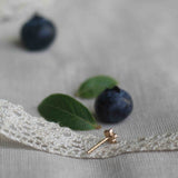 Secret Garden Flower Stud - Blueberry