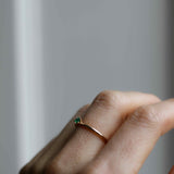 Start Bidding: Tiny Solitaire Ring med Smaragd (visningsex)