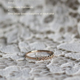 Astrid Top Covered Diamond Band - Mother's Ring