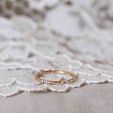 Three Dots Spread Around Ring with Chocolate Diamonds