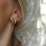 Gammeldags Huggie med Smaragdslipade Diamanter (0.75 CT) (Ny!)