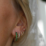 Gammeldags Huggie med Smaragdslipade Diamanter (0.75 CT) (Ny!)